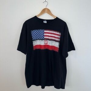 American Flag Short Sleeve Tee Shirt Size XXL